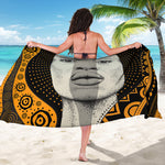 African Woman Print Beach Sarong Wrap