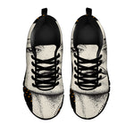 African Woman Print Black Sneakers