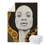 African Woman Print Blanket