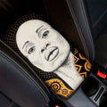 African Woman Print Car Center Console Cover
