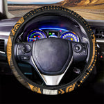 African Woman Print Car Steering Wheel Cover