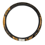 African Woman Print Car Steering Wheel Cover