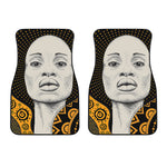 African Woman Print Front Car Floor Mats