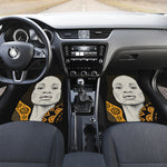 African Woman Print Front Car Floor Mats