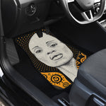African Woman Print Front Car Floor Mats