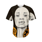 African Woman Print Men's Baseball Jersey