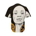 African Woman Print Men's Baseball Jersey