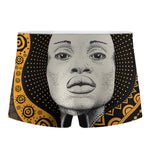 African Woman Print Men's Boxer Briefs