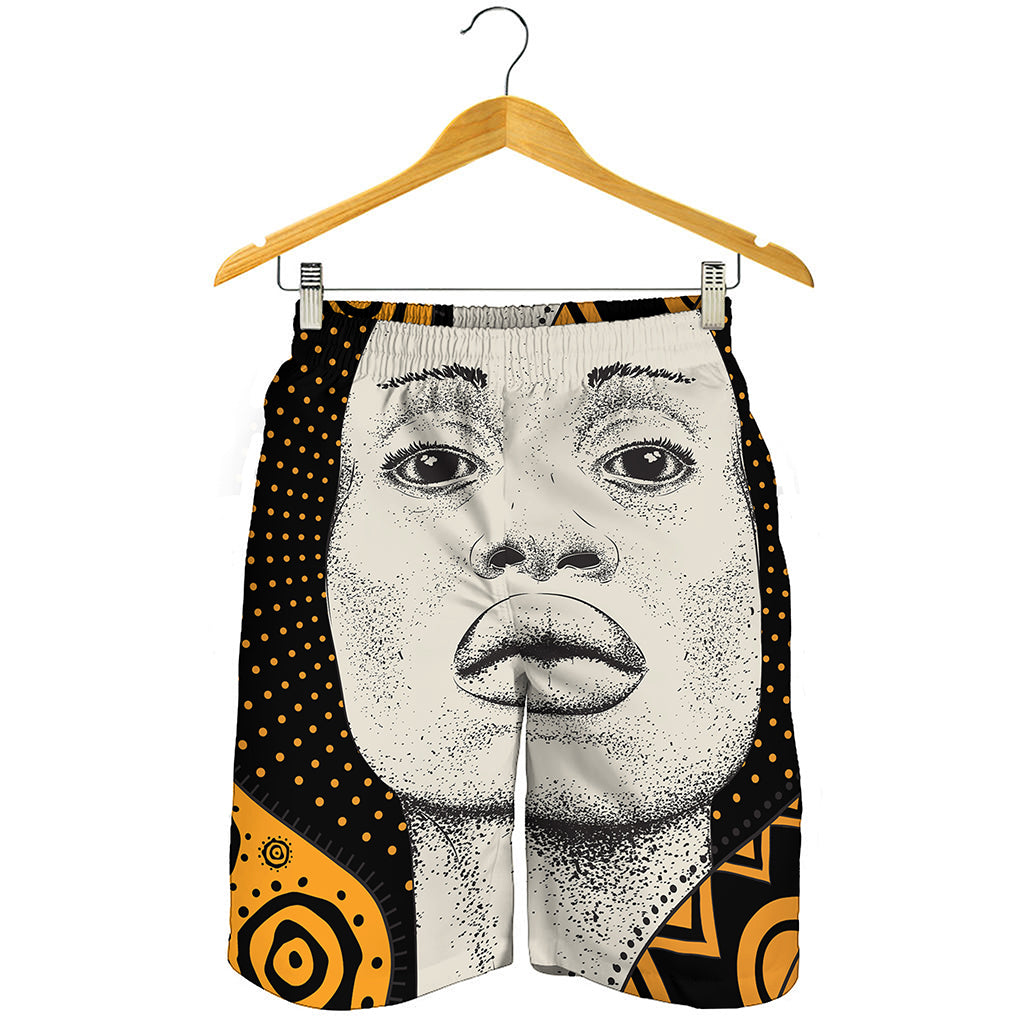 African Woman Print Men's Shorts