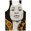African Woman Print Men's Tank Top