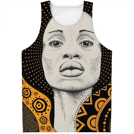 African Woman Print Men's Tank Top