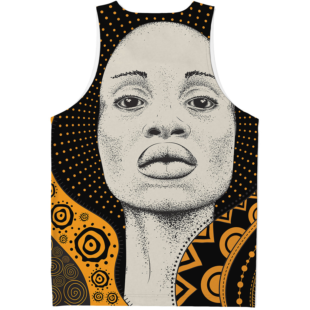 African Woman Print Men's Tank Top