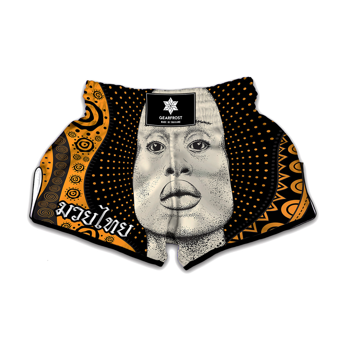 African Woman Print Muay Thai Boxing Shorts