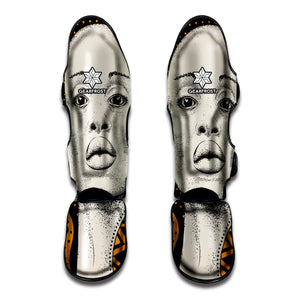 African Woman Print Muay Thai Shin Guard