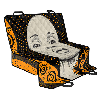 African Woman Print Pet Car Back Seat Cover