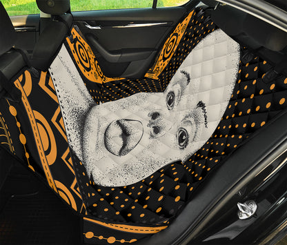 African Woman Print Pet Car Back Seat Cover