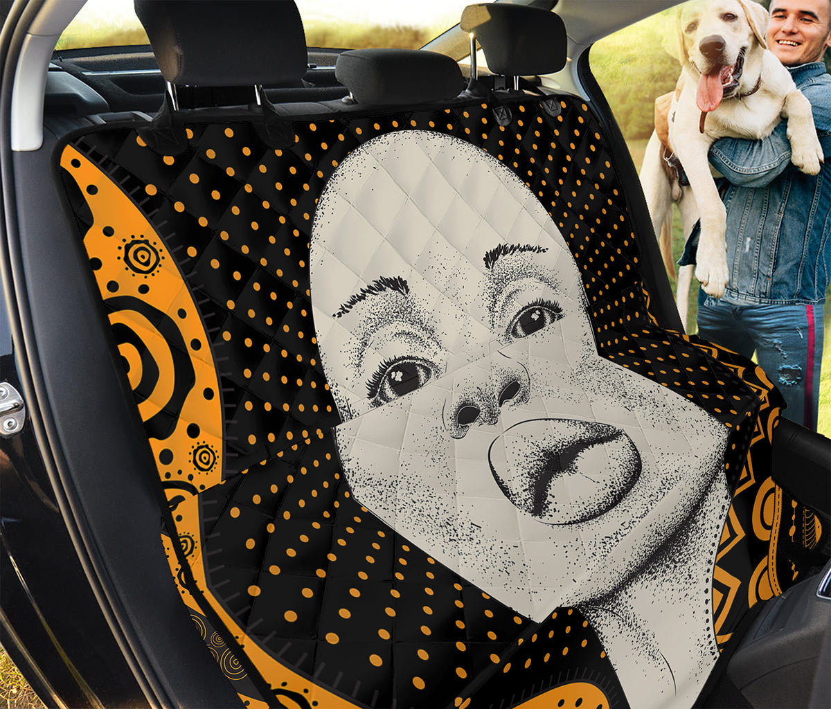 African Woman Print Pet Car Back Seat Cover