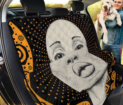 African Woman Print Pet Car Back Seat Cover