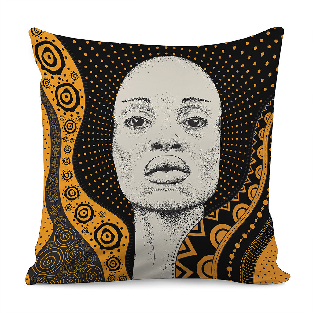 African Woman Print Pillow Cover