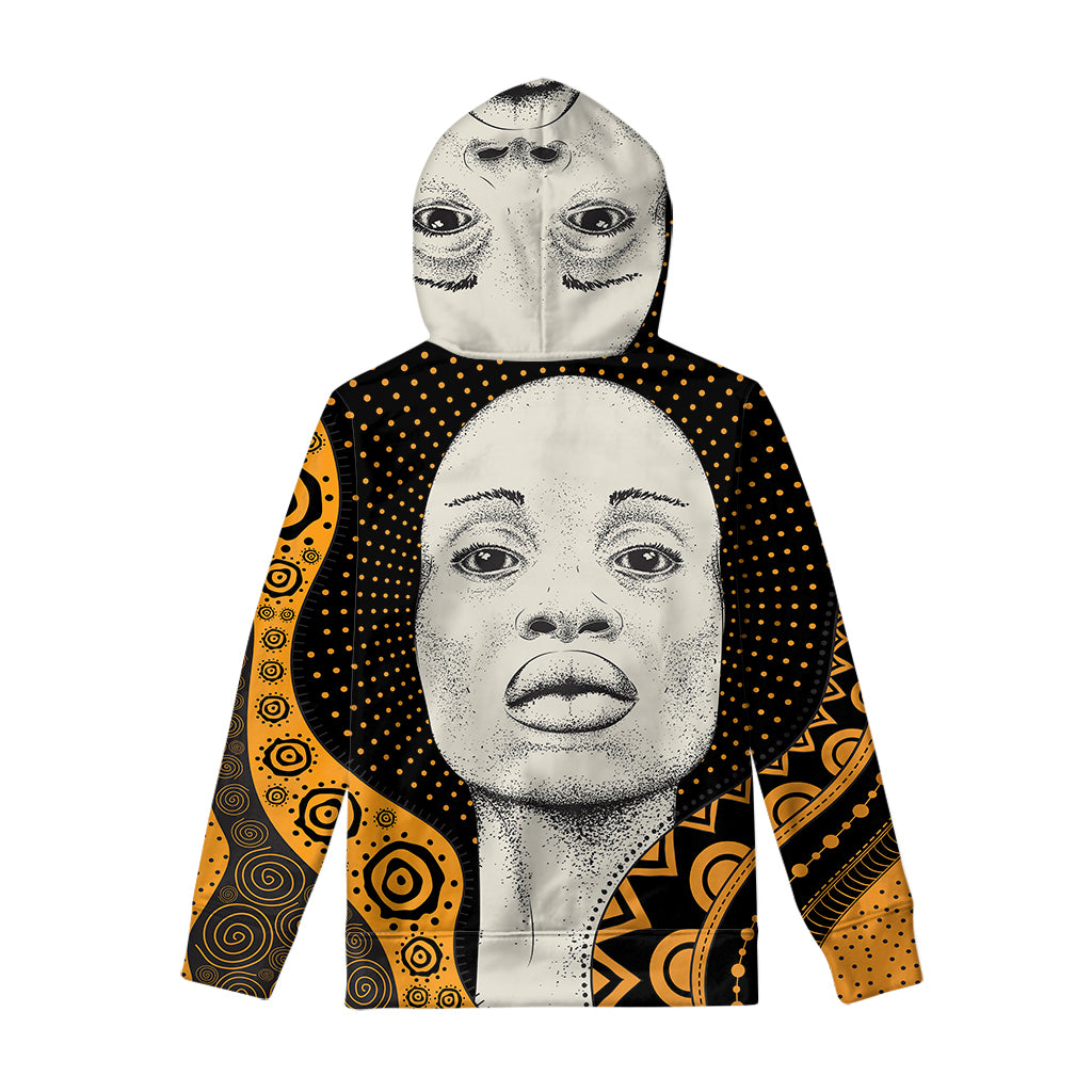 African Woman Print Pullover Hoodie