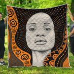 African Woman Print Quilt