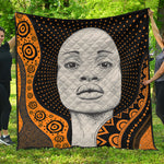 African Woman Print Quilt