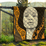 African Woman Print Quilt