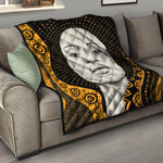 African Woman Print Quilt