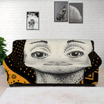 African Woman Print Sofa Cover