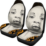 African Woman Print Universal Fit Car Seat Covers