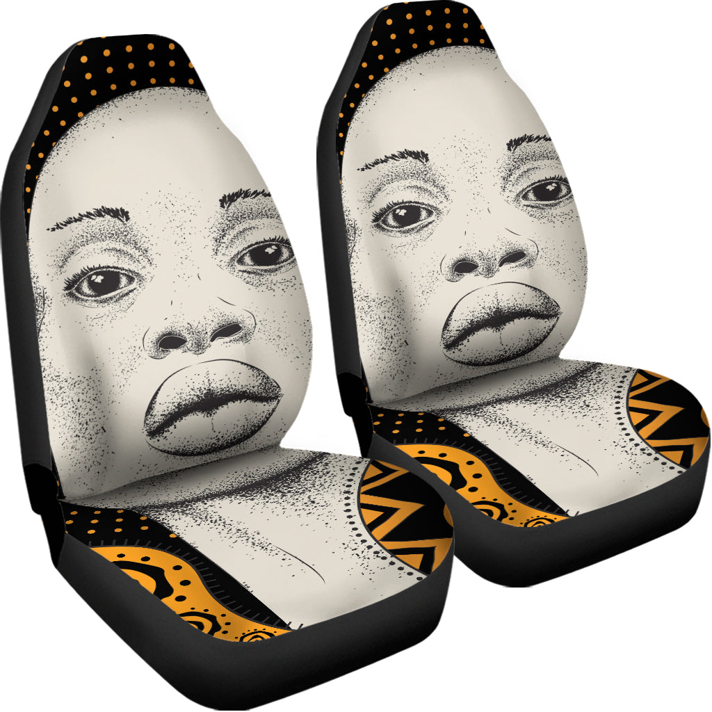 African Woman Print Universal Fit Car Seat Covers