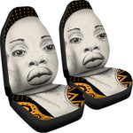 African Woman Print Universal Fit Car Seat Covers