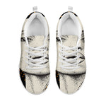 African Woman Print White Sneakers