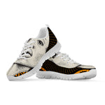 African Woman Print White Sneakers