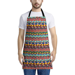 Afro African Ethnic Pattern Print Apron