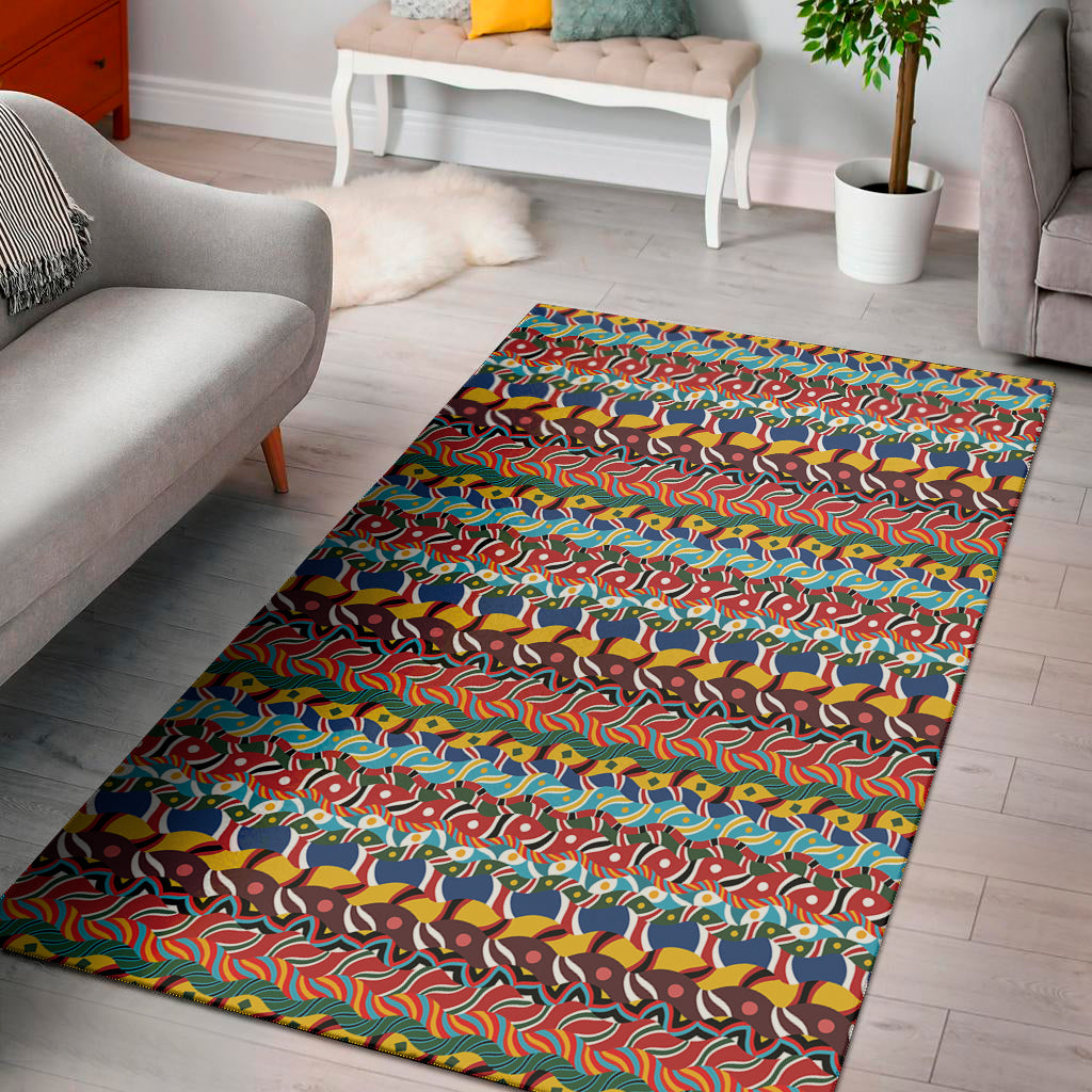 Afro African Ethnic Pattern Print Area Rug