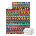 Afro African Ethnic Pattern Print Blanket