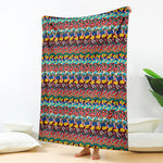 Afro African Ethnic Pattern Print Blanket