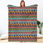 Afro African Ethnic Pattern Print Blanket