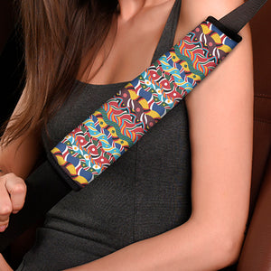 Afro African Ethnic Pattern Print Car Seat Belt Covers
