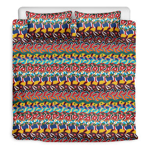 Afro African Ethnic Pattern Print Duvet Cover Bedding Set