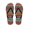 Afro African Ethnic Pattern Print Flip Flops