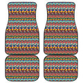 Afro African Ethnic Pattern Print Front and Back Car Floor Mats