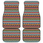 Afro African Ethnic Pattern Print Front and Back Car Floor Mats