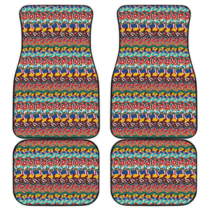 Afro African Ethnic Pattern Print Front and Back Car Floor Mats