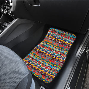 Afro African Ethnic Pattern Print Front and Back Car Floor Mats