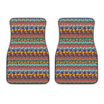 Afro African Ethnic Pattern Print Front Car Floor Mats