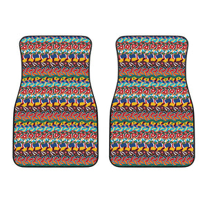 Afro African Ethnic Pattern Print Front Car Floor Mats