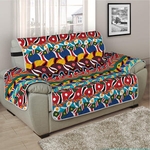 Afro African Ethnic Pattern Print Half Sofa Protector