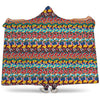 Afro African Ethnic Pattern Print Hooded Blanket